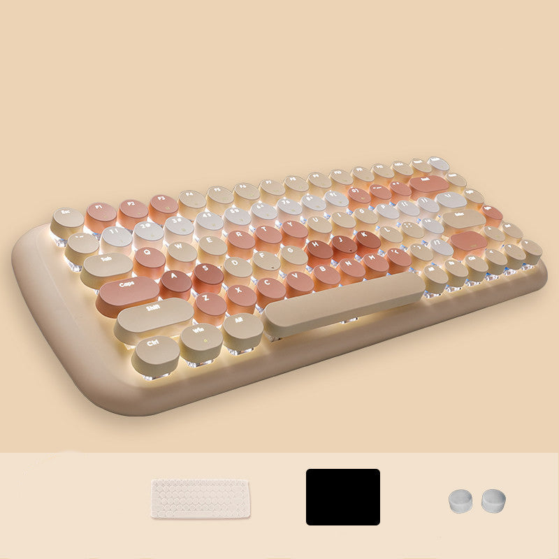 Unleash Your Gaming Potential with the Fashion Green Axis Wired Mechanical Gaming Keyboard